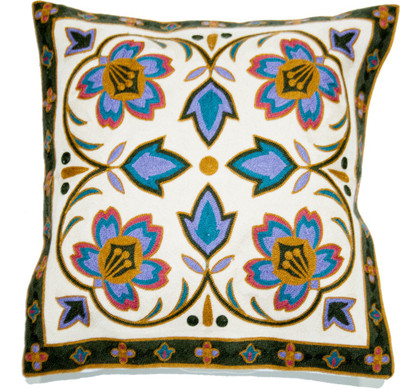 

Koncepts Embroidered Cushions Cover(44 cm*44 cm, Multicolor)