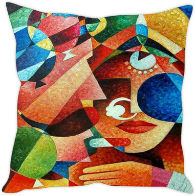 

Sleep Nature's Abstract Cushions Cover(30.63 cm*30.63 cm, Multicolor)