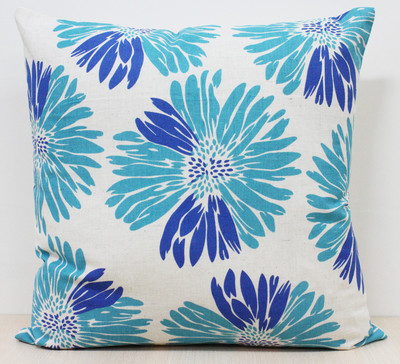 

Elan Floral Cushions Cover(40 cm*40 cm, Blue)