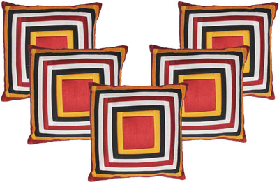 

Metro Living Geometric Cushions Cover(Pack of 5, 40 cm*40 cm, Multicolor)