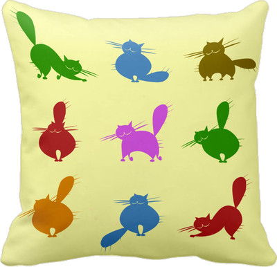 

Tied Ribbons Printed Cushions Cover(30 cm*30 cm, Multicolor)