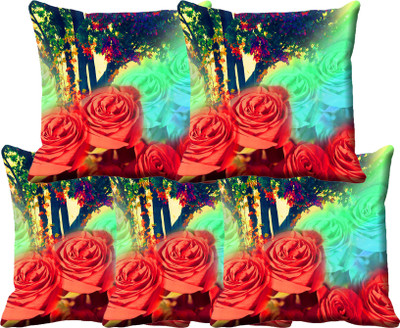 

IndiWeaves Printed Cushions Cover(Pack of 5, 40 cm*40 cm, Multicolor)