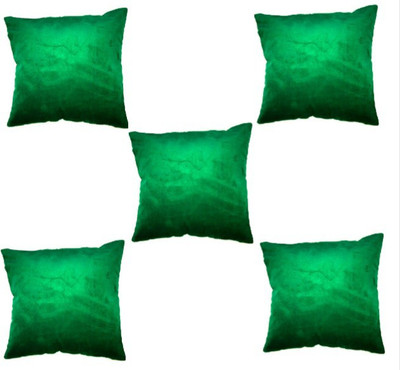 

Chandra Impex Plain Cushions Cover(Pack of 5, 30.48 cm*30.48 cm, Dark Green)