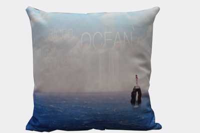 

Adishma Printed Cushions Cover(40 cm*40 cm, White, Blue), Blue;white