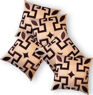 

Nikunj Geometric Cushions Cover(Pack of 5, 40 cm*40 cm, Beige, Brown)