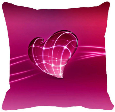 64% OFF on meSleep Printed Cushions Cover(40.64 cm*40.64 cm, Purple, Pink)