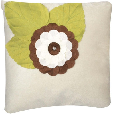 

Nikunj Floral Cushions Cover(Pack of 5, 40 cm*40 cm, White)