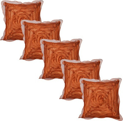 

Shine Villa Floral Cushions Cover(Pack of 5, 30 cm*30 cm, Orange)