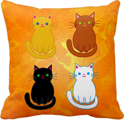 

Tied Ribbons Printed Cushions Cover(30 cm*30 cm, Multicolor)