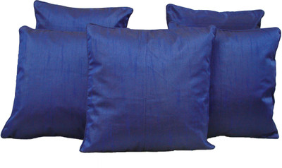 

HOME SHINE Striped Cushions Cover(Pack of 5, 40 cm*40 cm, Blue)
