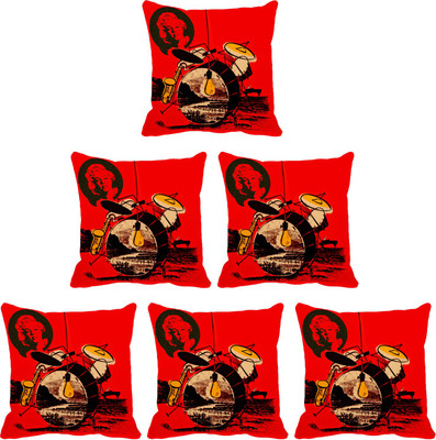 

IndiWeaves Printed Cushions Cover(Pack of 6, 40 cm*40 cm, Multicolor)