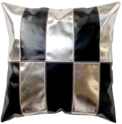 

Homeblendz Abstract Cushions Cover(40 cm*40 cm, Black, Silver)