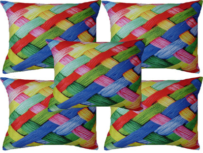 

HOME SHINE Printed Cushions Cover(Pack of 5, 40 cm*40 cm, Multicolor)