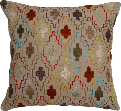 

The Decor Mart Embroidered Cushions Cover(40 cm*40 cm, Multicolor)