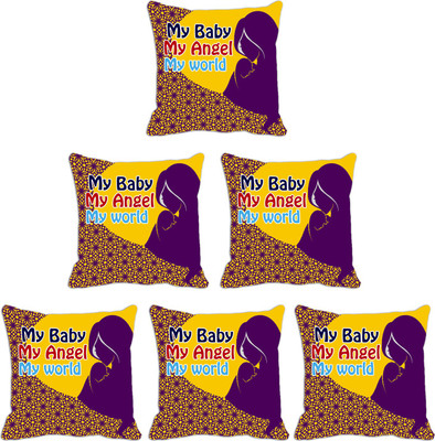 

IndiWeaves Printed Cushions Cover(Pack of 6, 40 cm*40 cm, Multicolor)