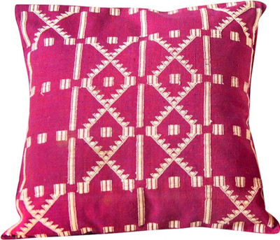 

Aamori Embroidered Cushions Cover(Pack of 2, 40 cm, Pink, White)