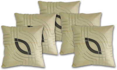 

Veer Creations Abstract Cushions Cover(Pack of 5, 40 cm*40 cm, Beige, Brown)