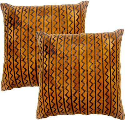 

Homeblendz Abstract Cushions Cover(Pack of 2, 30 cm*30 cm, Beige, Black)