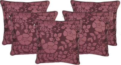 Zubix Polyester Cushions Cover(Pack of 5, 40 cm*40 cm, Purple)