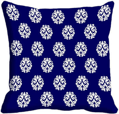 IndiWeaves Printed Cushions Cover(30 cm*30 cm, Purple, White)