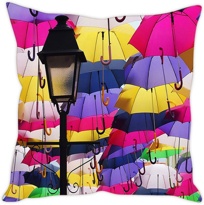 

Sleep Nature's Abstract Cushions Cover(40 cm*40 cm, Multicolor)