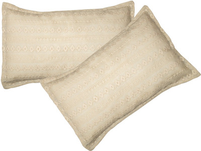 

VKE Product Floral Pillows Cover(Pack of 2, 46 cm*70 cm, Grey)
