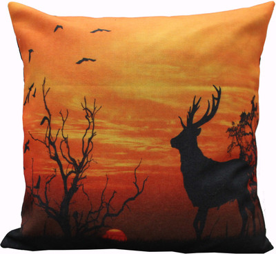 

Adishma Printed Pillows Cover(40 cm*40 cm, Orange)