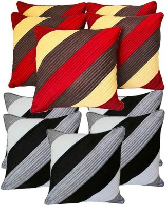 

Shine Villa Striped Cushions Cover(Pack of 10, 40 cm*40 cm, Multicolor)