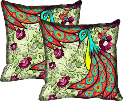 

IndiWeaves Printed Cushions Cover(Pack of 2, 40 cm*40 cm, Multicolor)