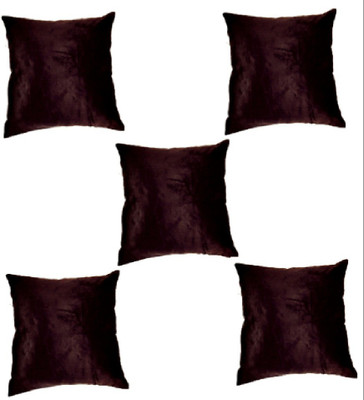 

Chandra Impex Plain Cushions Cover(Pack of 5, 40.64 cm*40.64 cm, Brown)