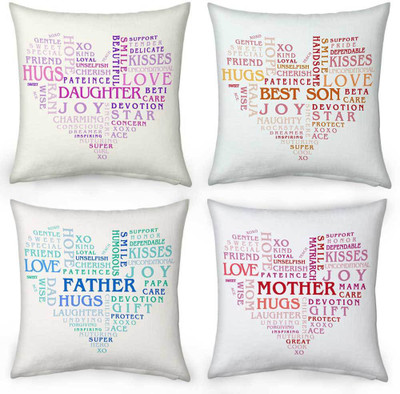 

Kaarigar Printed Cushions Cover(Pack of 4, 30.48 cm*30.48 cm, Blue)