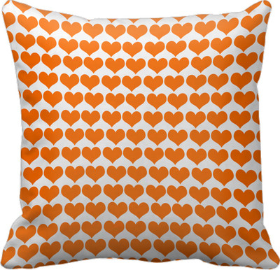 

SajawatHomes Abstract Cushions Cover(30 cm*30 cm, White, Orange), Orange;white