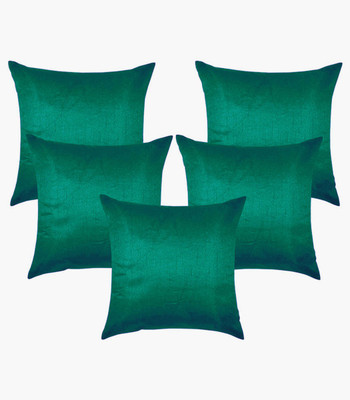 

Royal DecoFurnishing Plain Cushions Cover(Pack of 5, 40 cm*40 cm, Green)