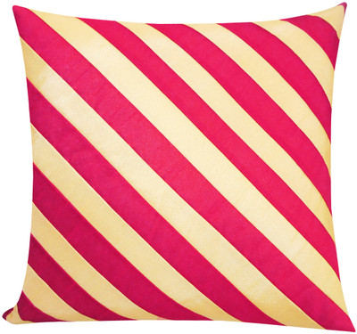 ZIKRAK EXIM Striped Cushions Cover(50 cm*50 cm, Red, Beige) ZIKRAK EXIM Striped Cushions Cover(50 cm*50 cm, Red, Beige)