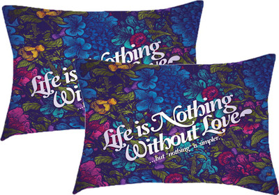

Sleep Nature's Printed Pillows Cover(Pack of 2, 68.58 cm*45.72 cm, Multicolor)
