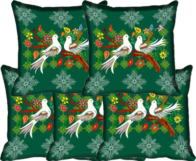 

IndiWeaves Printed Cushions Cover(Pack of 5, 30 cm*30 cm, Multicolor)