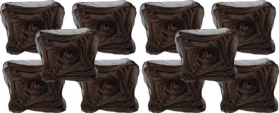 

HOME SHINE Floral Cushions Cover(40 cm*40 cm, Brown)