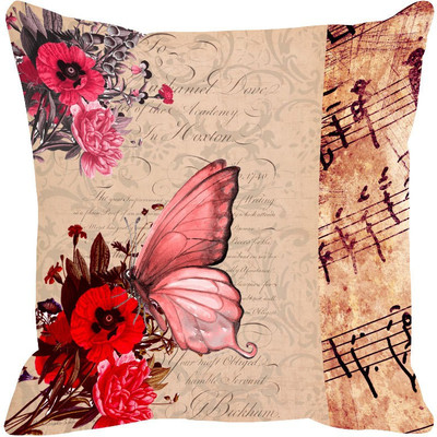 

Leaf Designs Printed Cushions Cover(41 cm*41 cm, Multicolor)