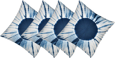 

Kanha Homes Self Design Cushions Cover(Pack of 4, 40 cm*40 cm, Blue)