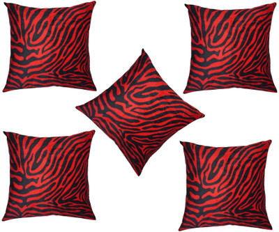 

Lushomes Animal Cushions Cover(Pack of 5, 40 cm, Red)