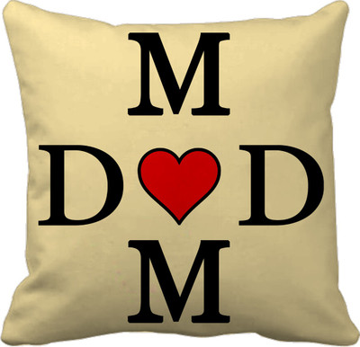 61% OFF on Tied Ribbons Text Print Cushions Cover(30 cm*30 cm, Multicolor)