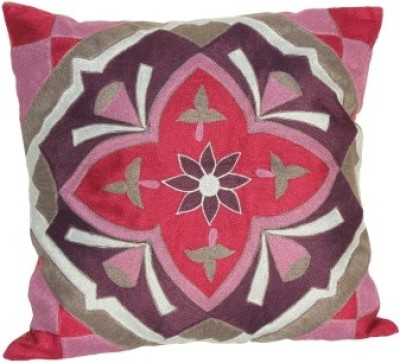 

Rhome Embroidered Cushions Cover(45 cm*45 cm, Pink)