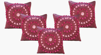 40% OFF on Dekor World Embroidered Cushions Cover(Pack of 5, 40 cm*40 cm, Purple) 40% OFF on Dekor World Embroidered Cushions Cover(Pack of 5, 40 cm*40 cm, Purple)