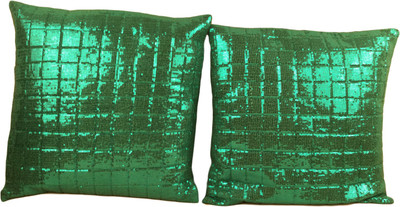 

Minky's Decor Self Design Cushions Cover(Pack of 2, 40 cm*40 cm, Light Blue)