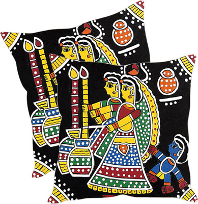 

Sleep Nature's Printed Cushions Cover(Pack of 2, 30.63 cm*30.63 cm, Multicolor)
