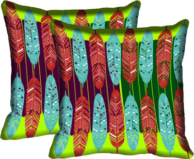 

IndiWeaves Printed Cushions Cover(Pack of 2, 40 cm*40 cm, Multicolor)