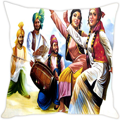 

Sleep Nature's Abstract Cushions Cover(30.63 cm*30.63 cm, Multicolor)