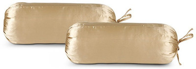 

First Row Plain Cushions Cover(Pack of 2, 77 cm, Gold)