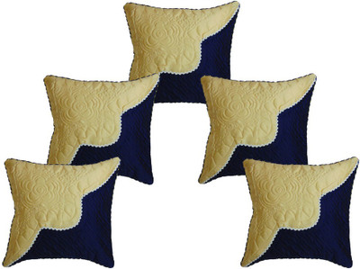 

Furnishing Zone Self Design Cushions Cover(Pack of 5, 40 cm*40 cm, Blue, Beige), Beige;blue