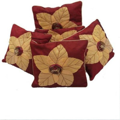 

Villas Decor Floral Cushions Cover(Pack of 5, 41 cm, Multicolor)